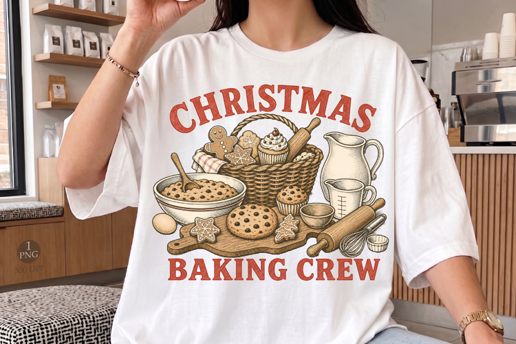 Christmas Cookie Baking Crew Png, Holiday Baking Crew