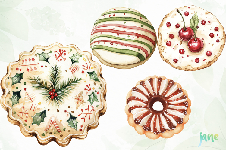 Christmas Cookie Clipart Sublimation