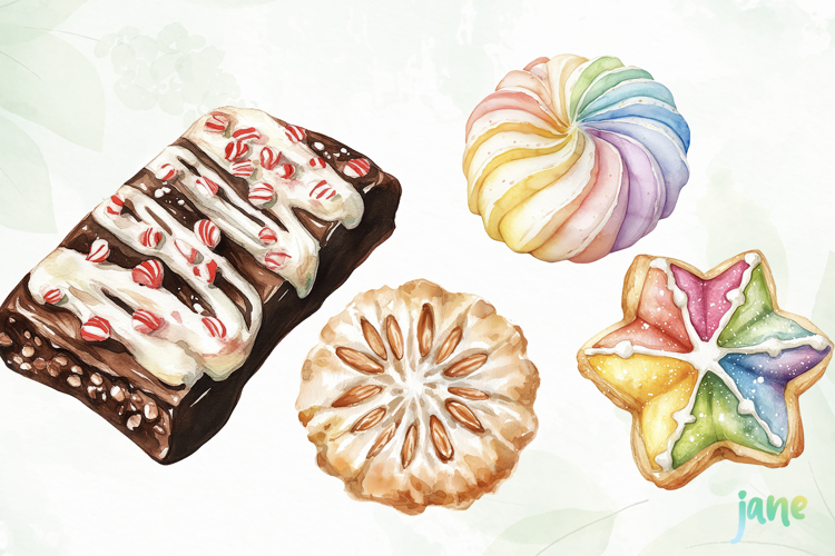 Christmas Cookie Clipart Sublimation