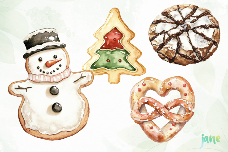 Christmas Cookie Clipart Sublimation