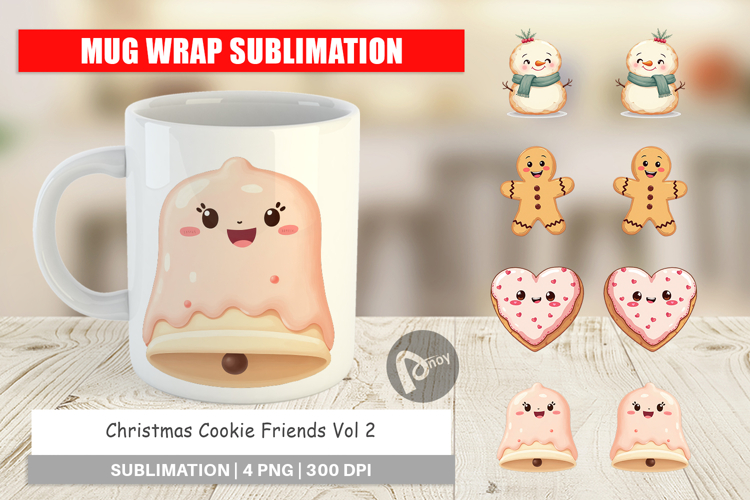 Mug Wrap Christmas Cookies