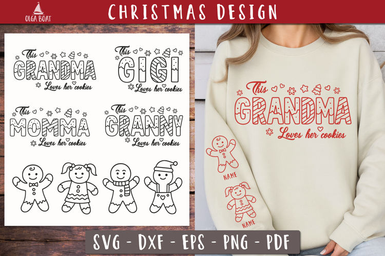 Christmas Cookies Family Personalized Grandma Gigi Granny