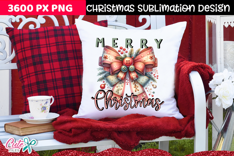 Christmas Coquette Sublimation Design
