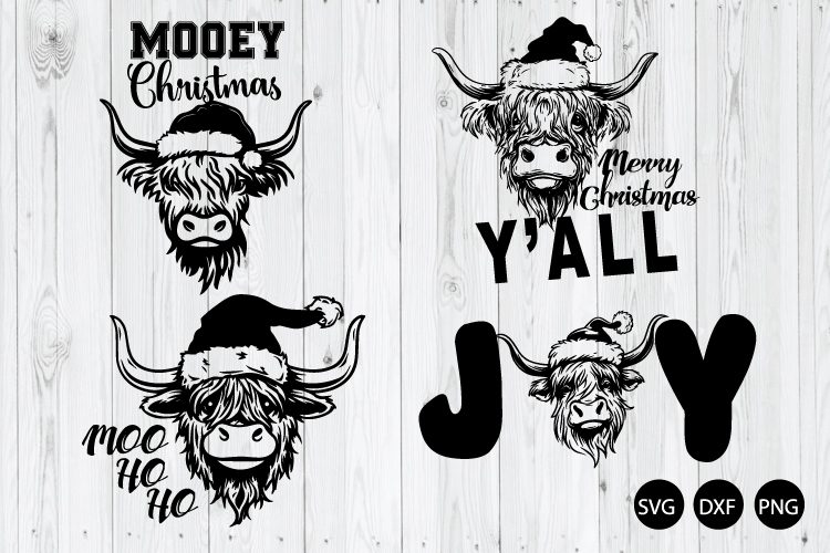Christmas Cow Svg