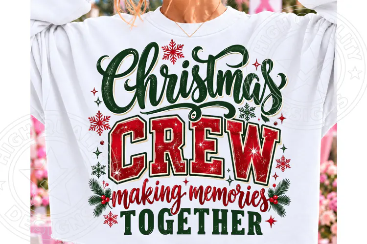 Christmas Crew Making Memories PNG