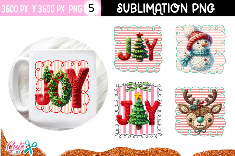 Christmas Crochet Sublimation | Cute Amigurumi Holiday
