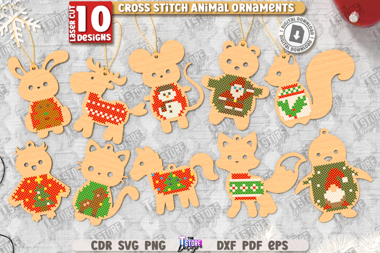 Christmas Ornaments Cross Stitch Patterns
