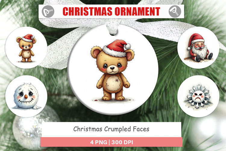 Christmas Ornament Sublimation Designs Image 4