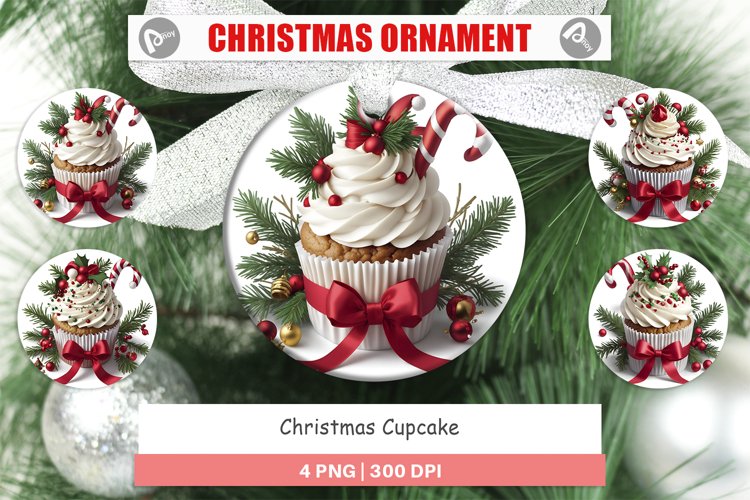 Christmas Ornaments Christmas Cupcake