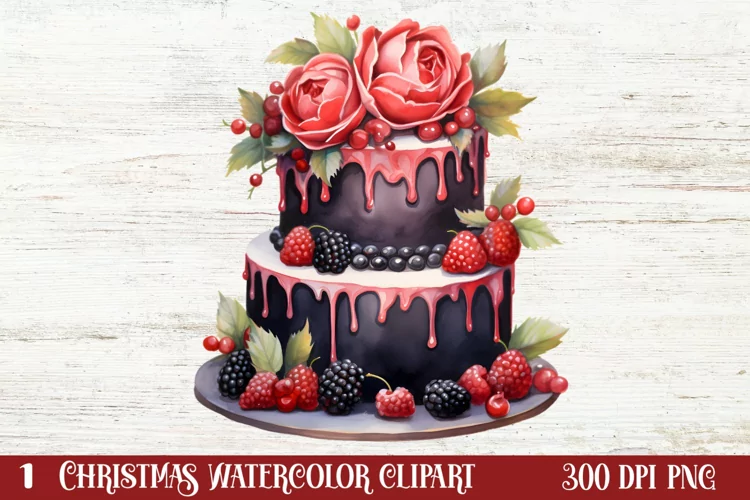 Christmas Cake Clipart, Christmas Cake Clipart