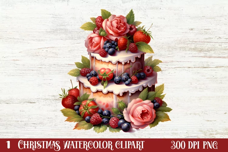 Christmas Cake Clipart, Christmas Cake Clipart