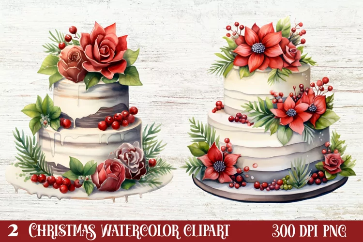 Christmas Cake Clipart, Christmas Cake Clipart