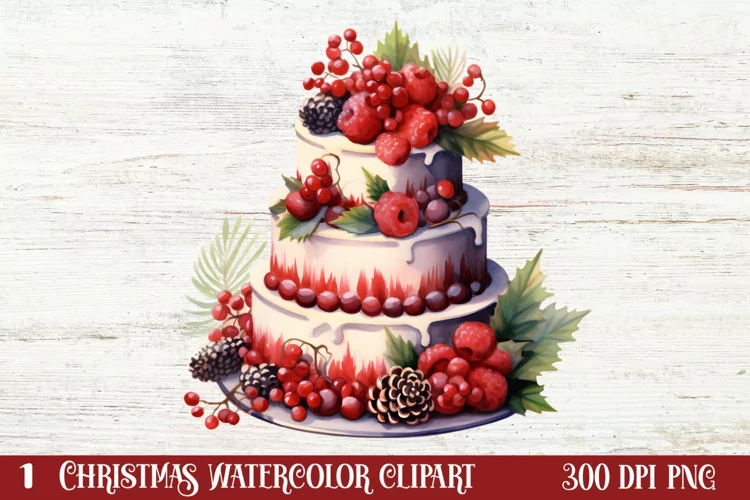 Christmas Cake Clipart, Christmas Cake Clipart