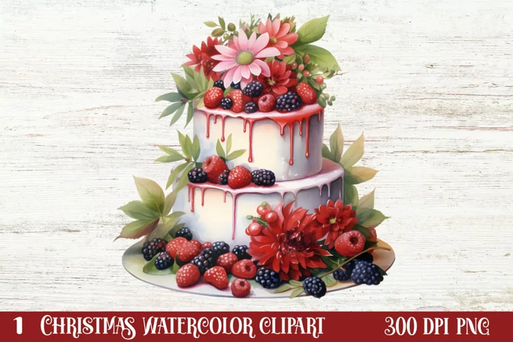 Christmas Cake Clipart, Christmas Cake Clipart