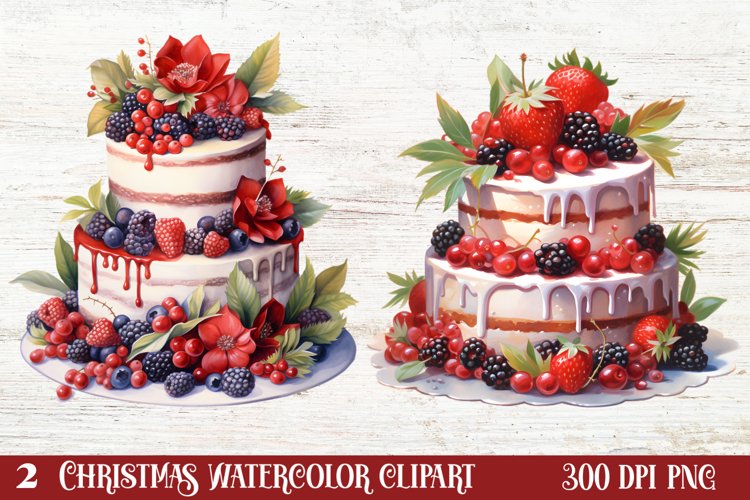 Christmas Cake Clipart, Christmas Cake Clipart
