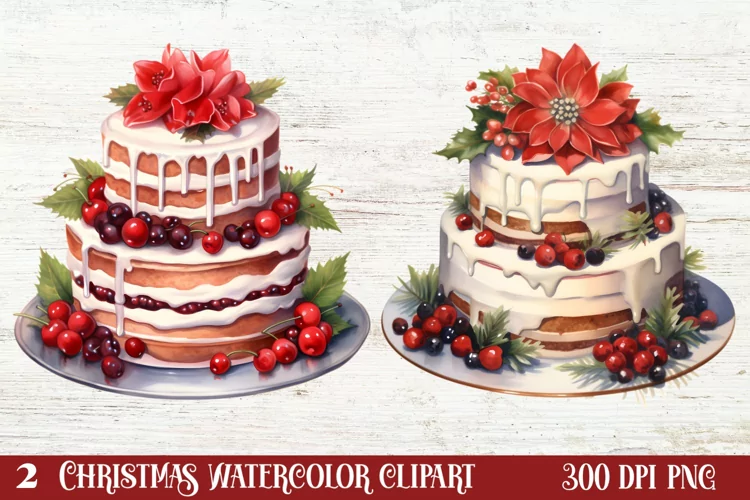 Christmas Cake Clipart, Christmas Cake Clipart