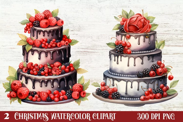Christmas Cake Clipart, Christmas Cake Clipart