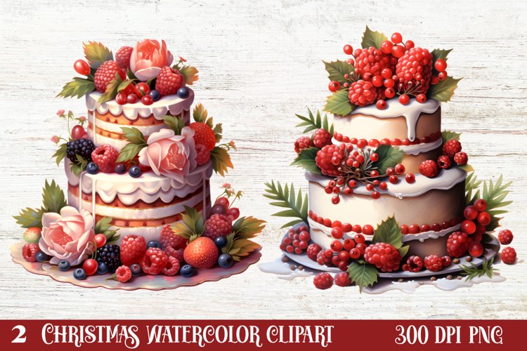 Christmas Cake Clipart, Christmas Cake Clipart