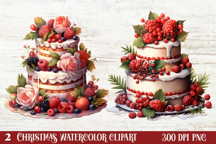 Christmas Cake Clipart, Christmas Cake Clipart