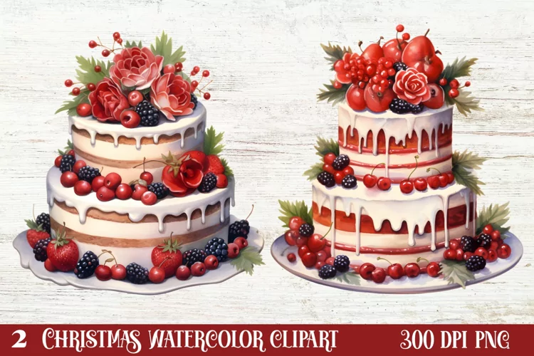Christmas Cake Clipart, Christmas Cake Clipart