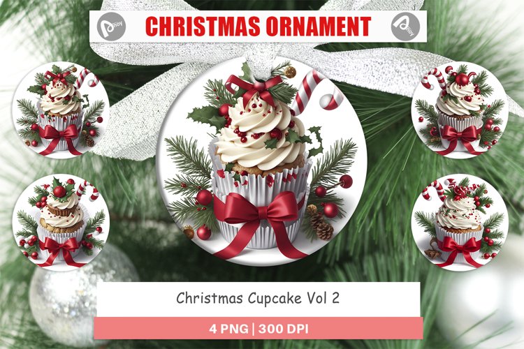 Christmas Ornaments Christmas Cupcake