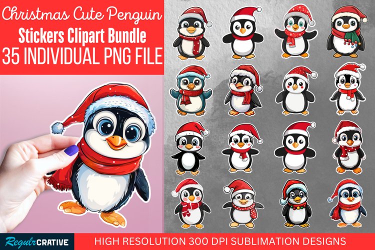 Cute Penguin Clipart Image 12