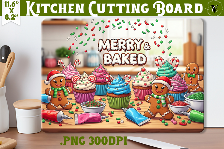 Kitchen Cutting Board | Cute Christmas Cutting Board