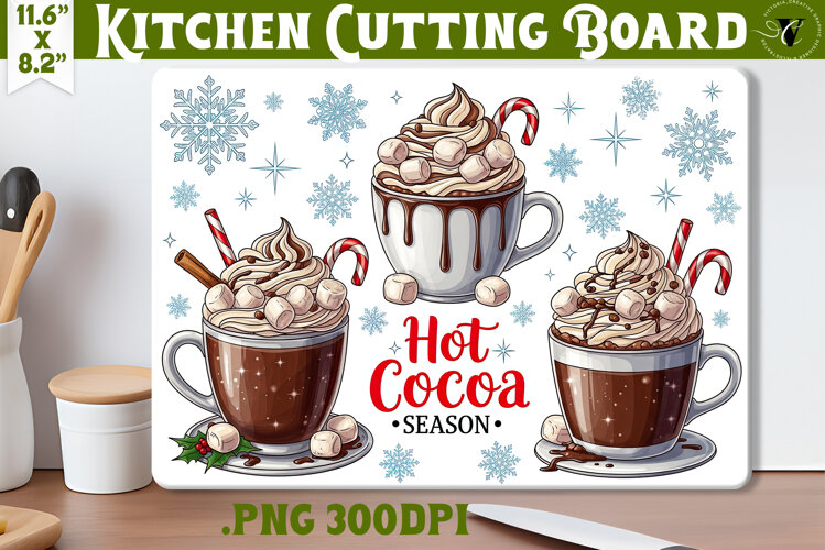 Kitchen Cutting Board | Cute Christmas Cutting Board example image 1