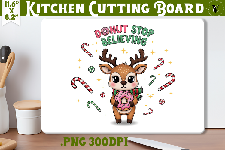 Kitchen Cutting Board | Cute Christmas Cutting Board