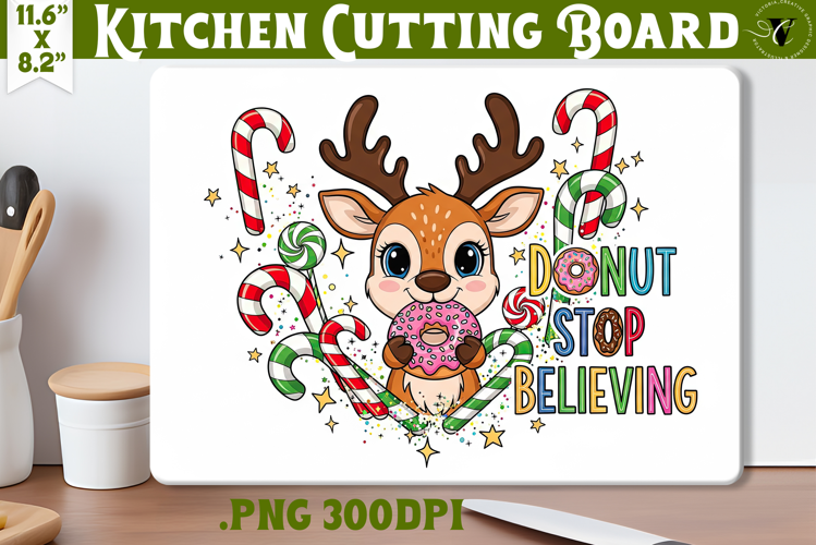 Kitchen Cutting Board | Cute Christmas Cutting Board