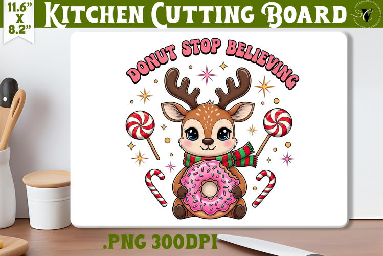Kitchen Cutting Board | Cute Christmas Cutting Board