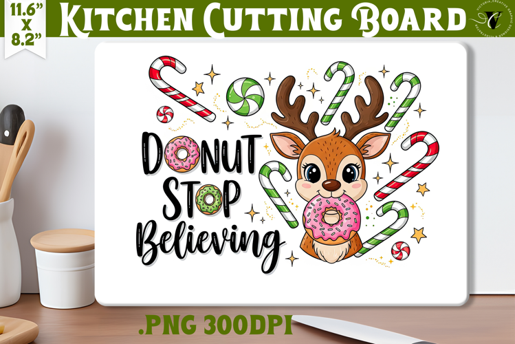 Kitchen Cutting Board | Cute Christmas Cutting Board