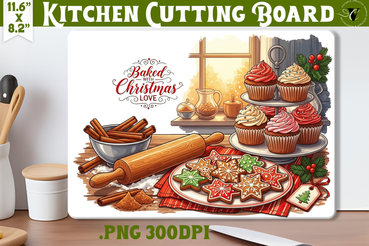 Kitchen Cutting Board | Cute Christmas Cutting Board