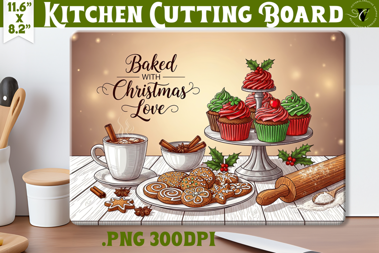 Kitchen Cutting Board | Cute Christmas Cutting Board