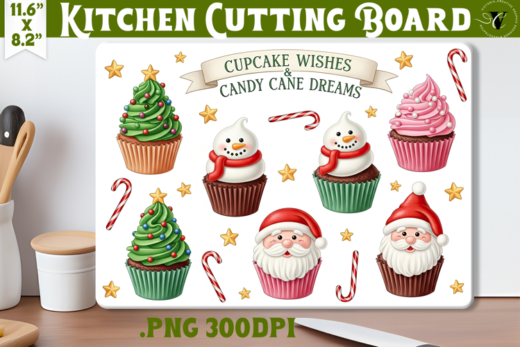 Kitchen Cutting Board | Cute Christmas Cutting Board