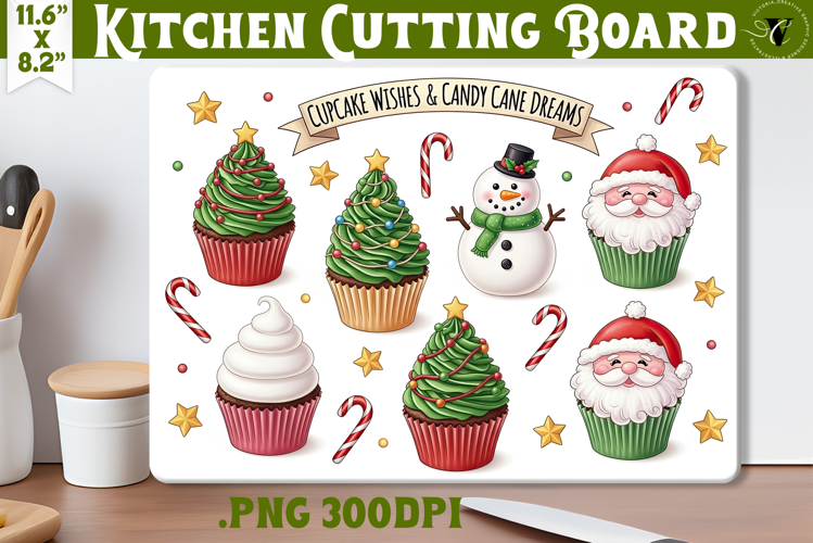 Kitchen Cutting Board | Cute Christmas Cutting Board