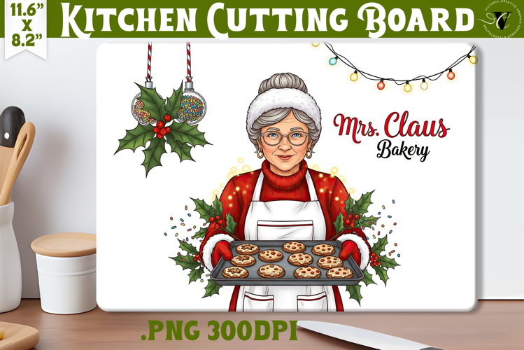 Kitchen Cutting Board | Cute Christmas Cutting Board