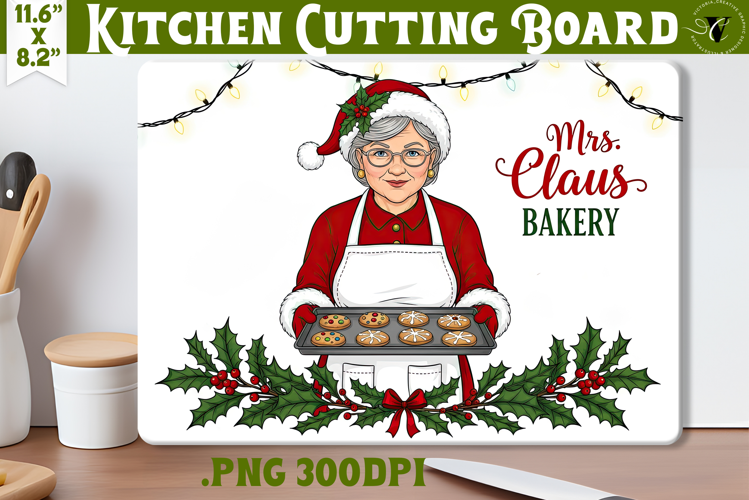 Kitchen Cutting Board | Cute Christmas Cutting Board