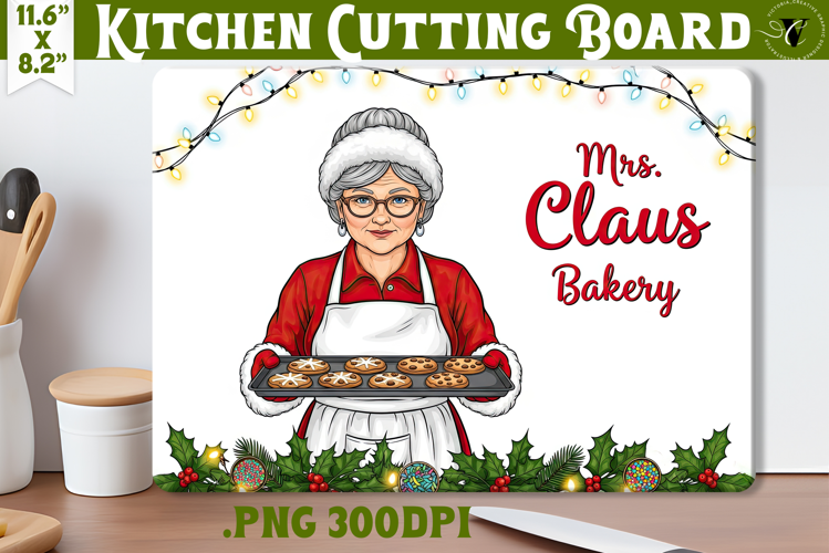 Kitchen Cutting Board | Cute Christmas Cutting Board