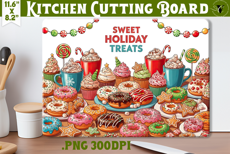 Kitchen Cutting Board | Cute Christmas Cutting Board