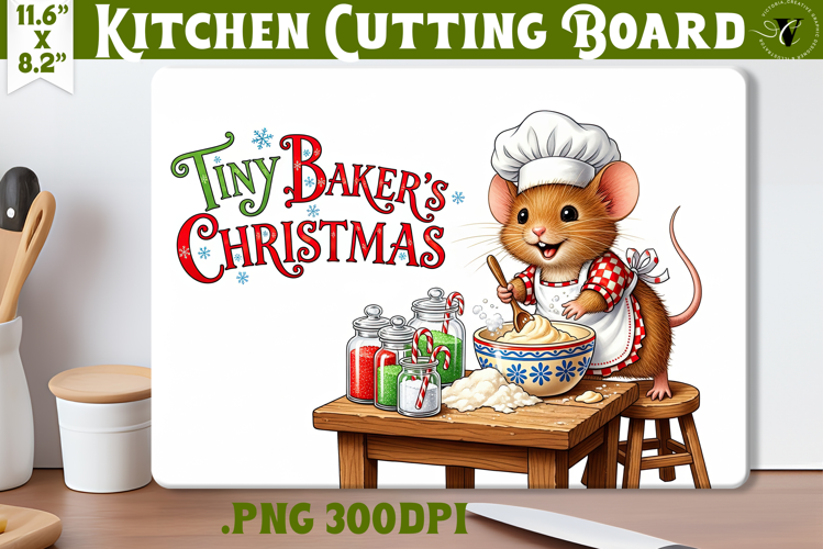 Kitchen Cutting Board | Cute Christmas Cutting Board