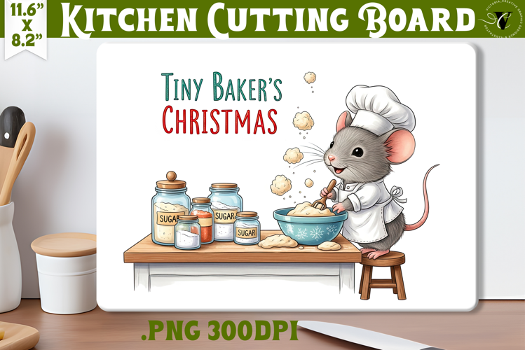 Kitchen Cutting Board | Cute Christmas Cutting Board