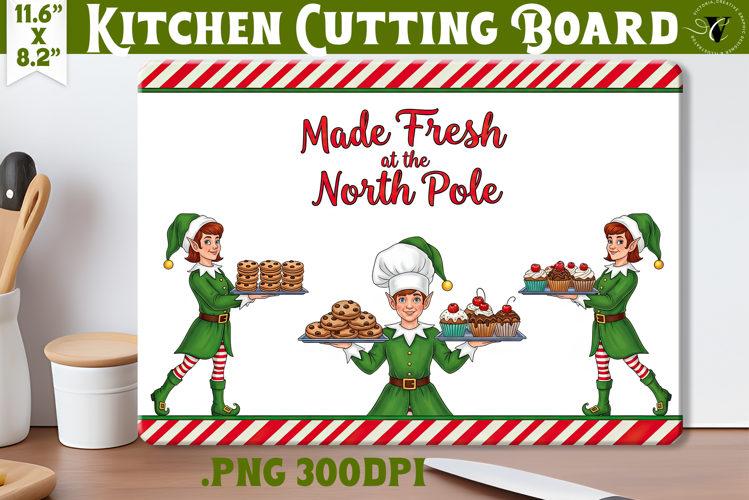 Kitchen Cutting Board | Cute Christmas Cutting Board