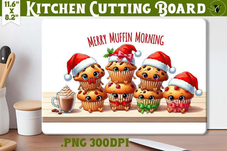 Kitchen Cutting Board | Cute Christmas Cutting Board