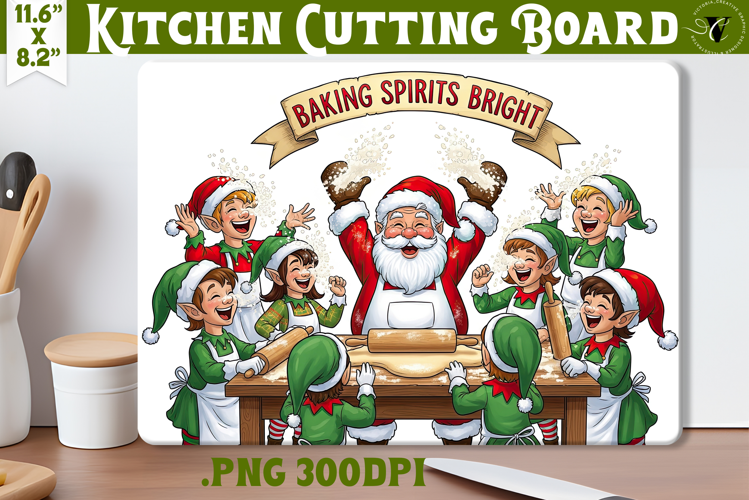 Kitchen Cutting Board | Cute Christmas Cutting Board