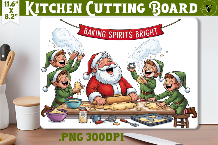 Kitchen Cutting Board | Cute Christmas Cutting Board