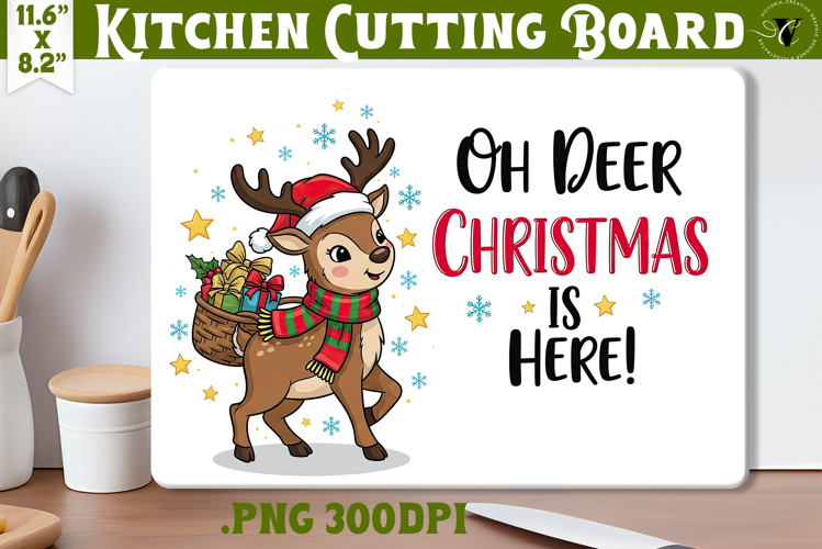 Kitchen Cutting Board | Cute Christmas Cutting Board