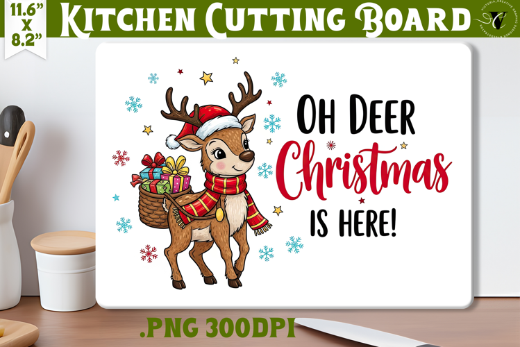 Kitchen Cutting Board | Cute Christmas Cutting Board