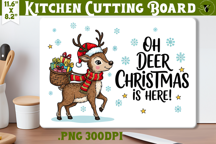 Kitchen Cutting Board | Cute Christmas Cutting Board