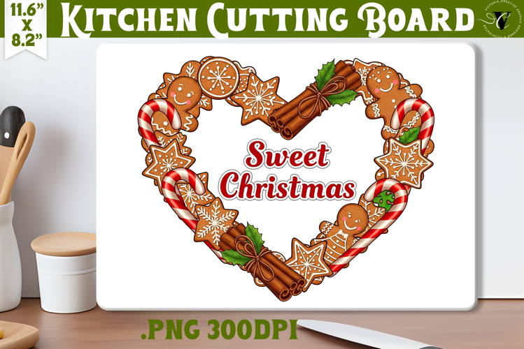 Kitchen Cutting Board | Cute Christmas Cutting Board